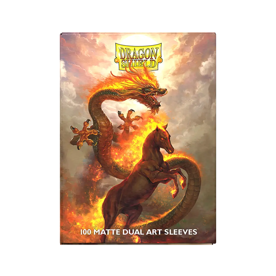 Dragon Shield | Matte Dual Art Sleeves | Fire Horse 2026