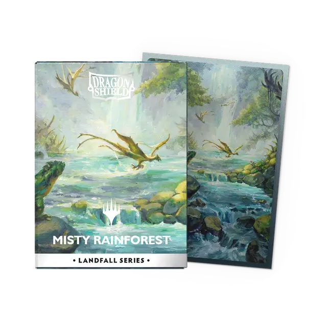 Dragon Shield | Matte Dual Art Sleeves | Landfall series: Misty Rainforest