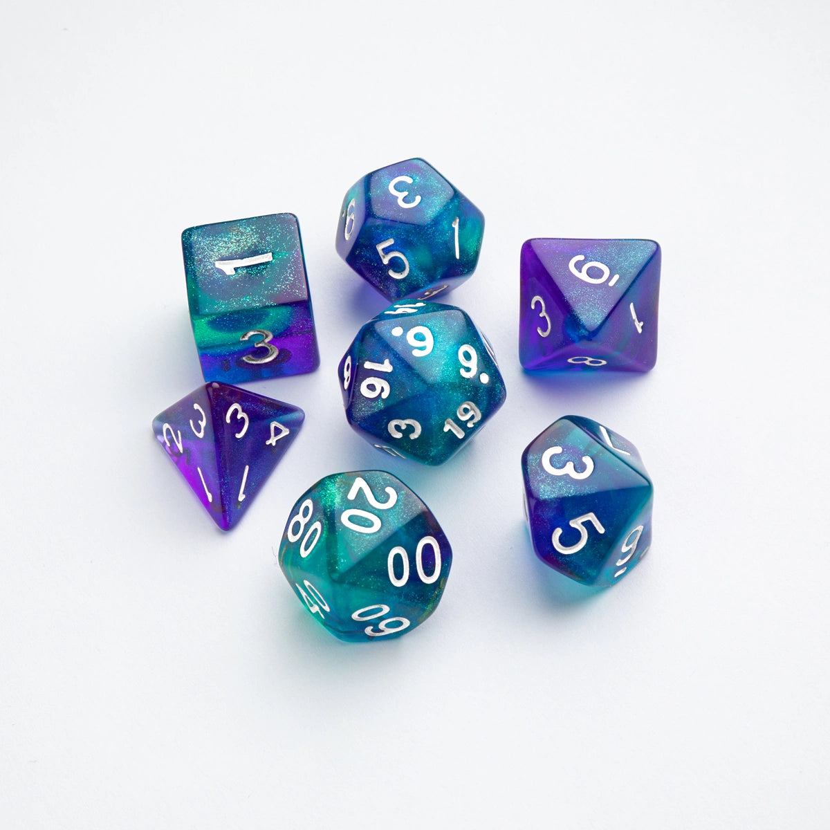 Accessoires - Gamegenic Galaxy Series RPG set - Neptune (7 dice set)