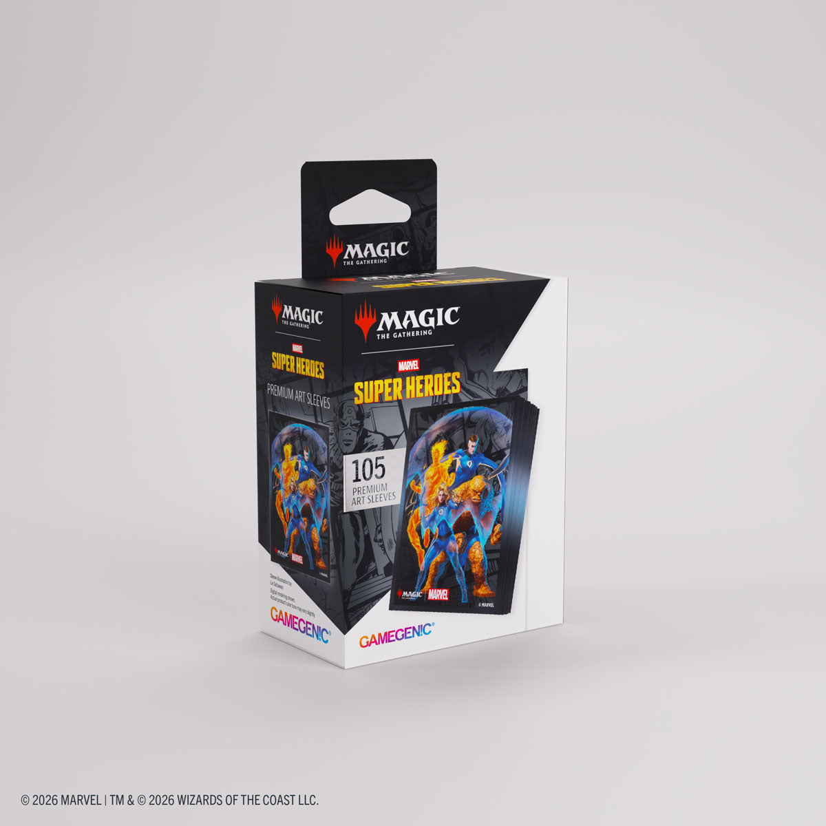 GameGenic | Premium Art Sleeves | Marvel Super Heroes | The Fantastic Four
