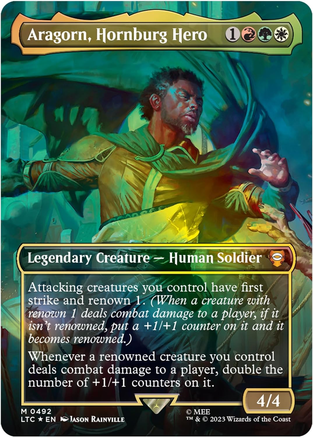 MTG LOTR Tales of Middle-Earth Scene Box Aragorn at Helms Deep Aragorn MtG Card