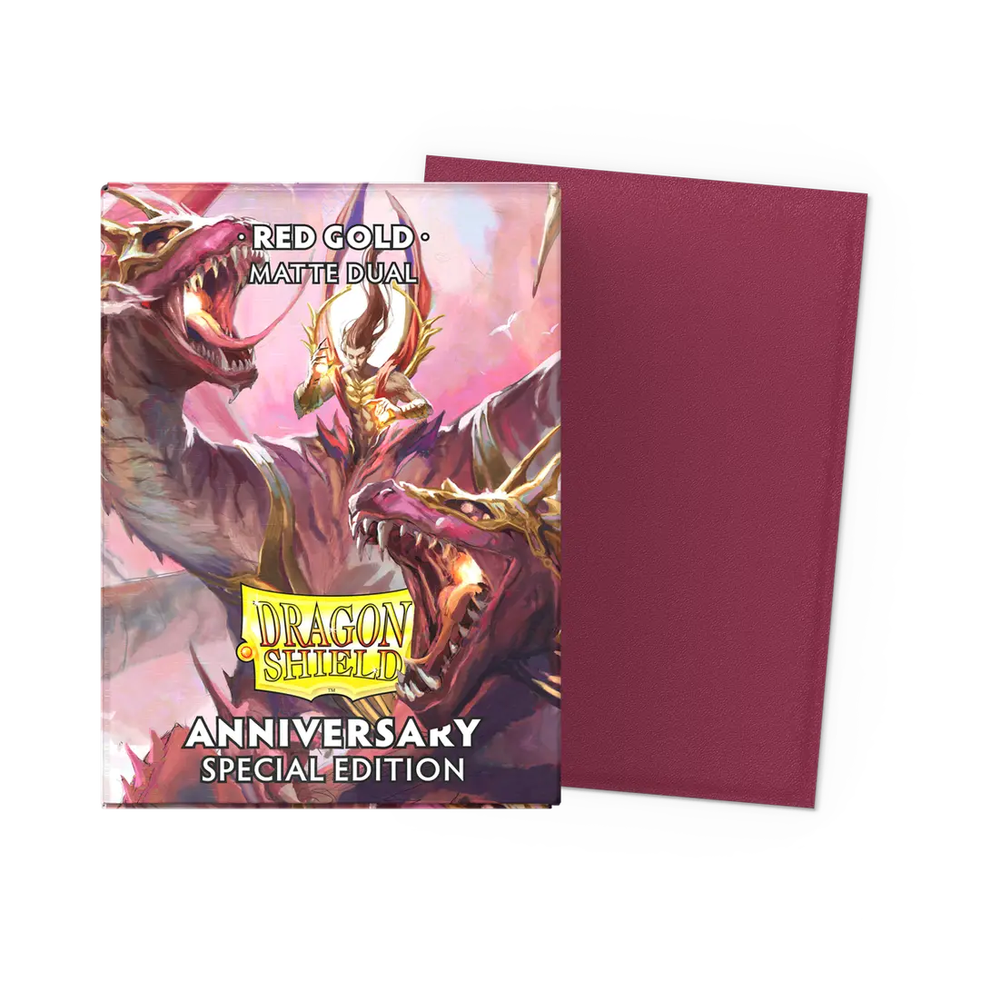 Dragon Shield | Matte Dual Sleeves | Red/Gold