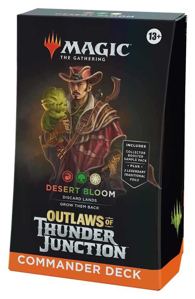 Outlaws of Thunder Junction Commander Deck: Desert Bloom side view