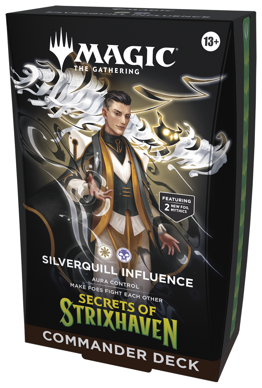 Secrets of Strixhaven Silverquill Influence | Preconstructed Commander Deck | Magic: The Gathering