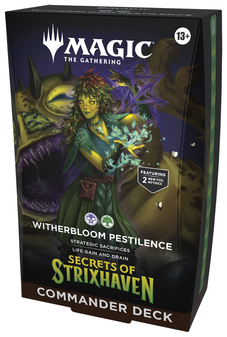 Secrets of Strixhaven Witherbloom Pestilence | Preconstructed Commander Deck | Magic: The Gathering