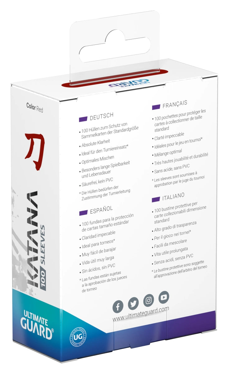Ultimate Guard | Katana Standard Size | Red (100)
