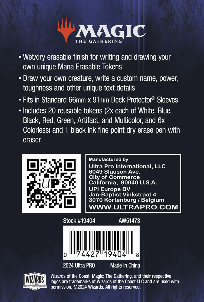 Ultra Pro | Erasable tokens | Magic: the Gathering