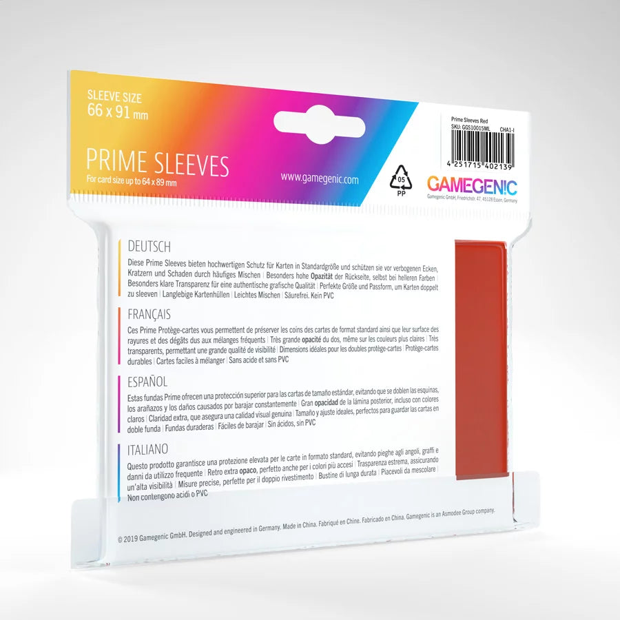 GameGenic | Matte Prime Sleeves | Red