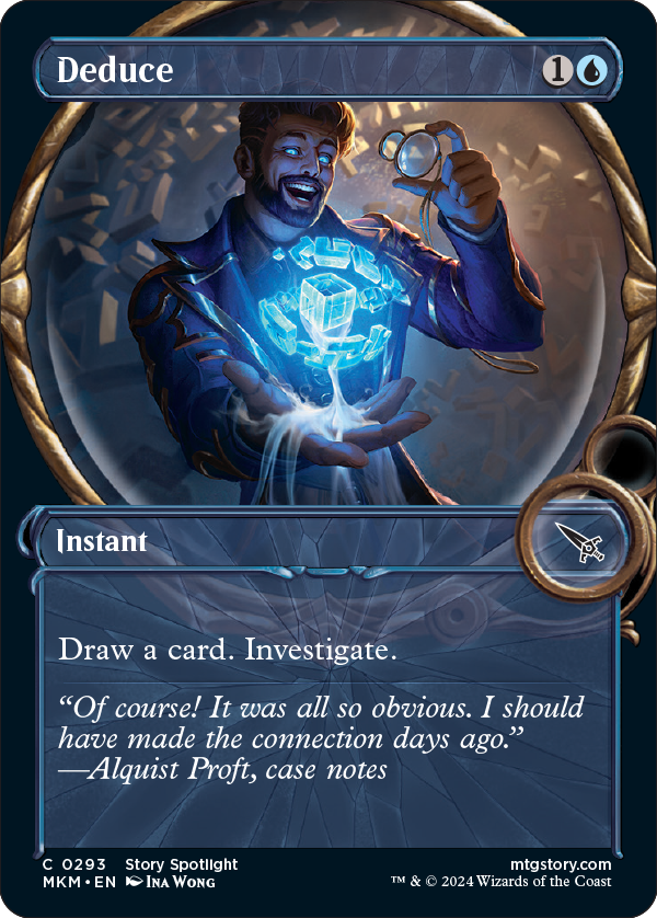 MtG Murders at Karlov Manor Ful Art Card Deduce