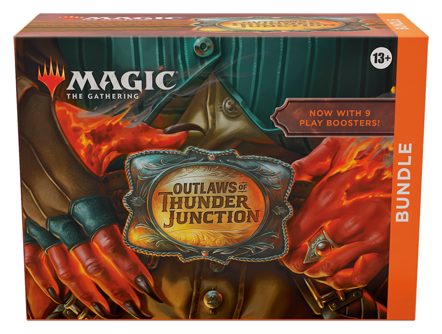 Magic the Gathering Outlaws of Thunder Junction Bundle Front view