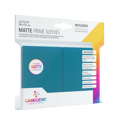 GameGenic | Matte Prime Sleeves | Prime Blue