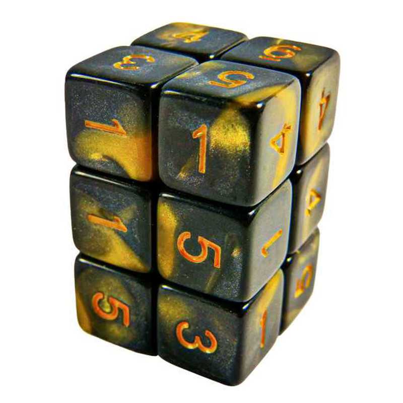 Accessoires - Green Stuff World - Amber Swirl (D6 16mm - 12 stuks)