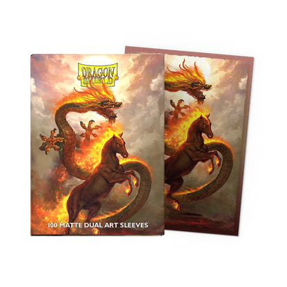 Dragon Shield | Matte Dual Art Sleeves | Fire Horse 2026