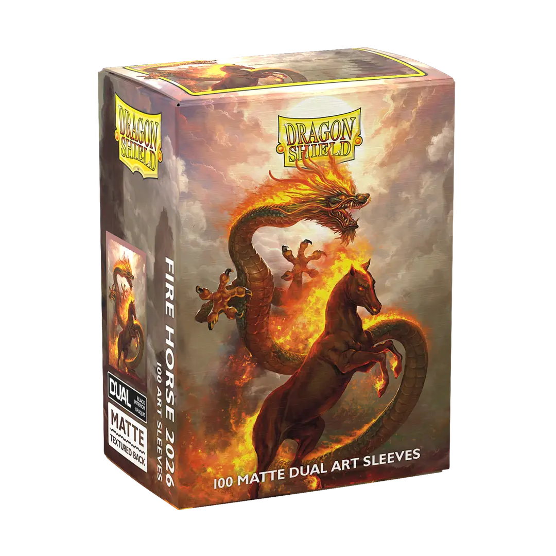 Dragon Shield | Matte Dual Art Sleeves | Fire Horse 2026