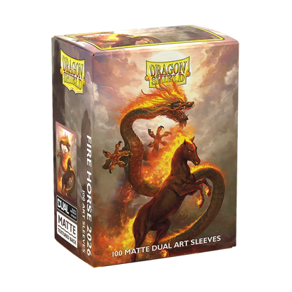 Dragon Shield | Matte Dual Art Sleeves | Fire Horse 2026
