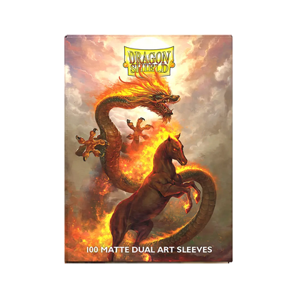 Dragon Shield | Matte Dual Art Sleeves | Fire Horse 2026