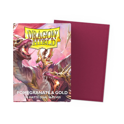 Dragon Shield | Matte Dual Sleeves | Pomegranate & Gold