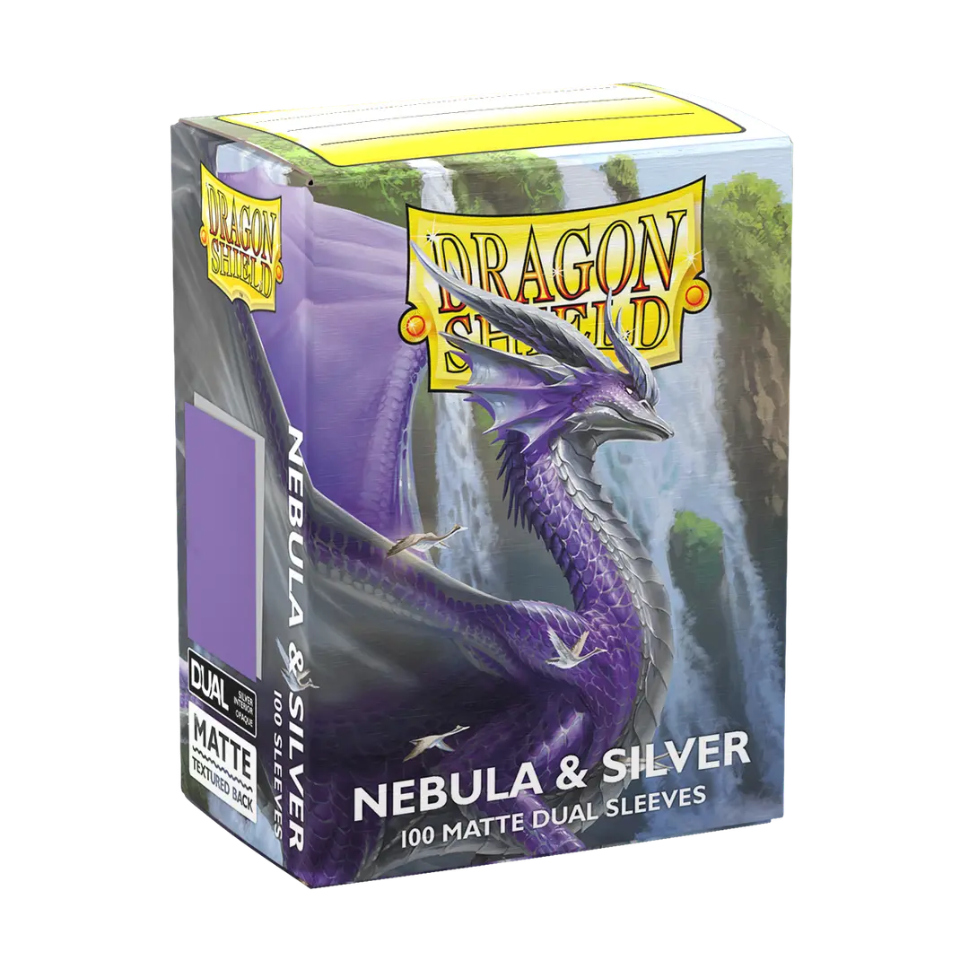 Dragon Shield | Matte Dual Sleeves | Nebula & Silver