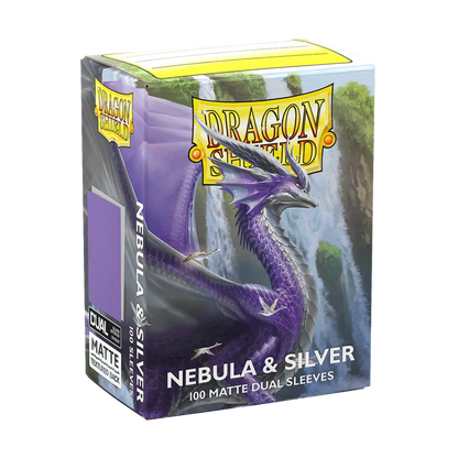 Dragon Shield | Matte Dual Sleeves | Nebula & Silver