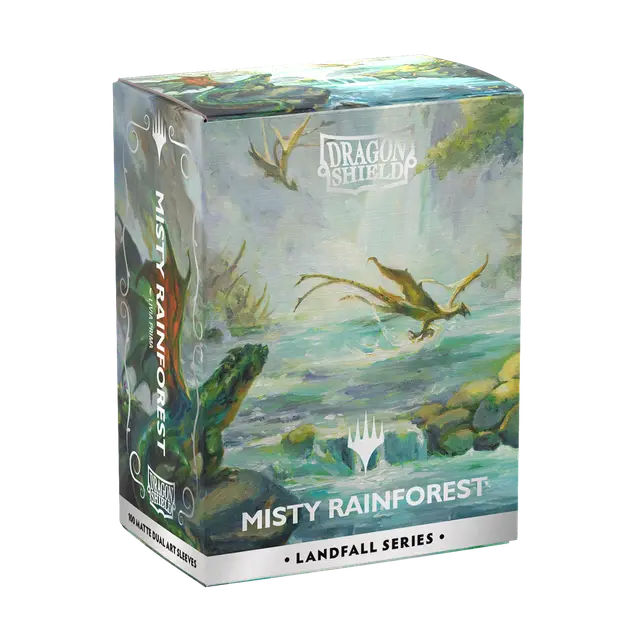Dragon Shield | Matte Dual Art Sleeves | Landfall series: Misty Rainforest