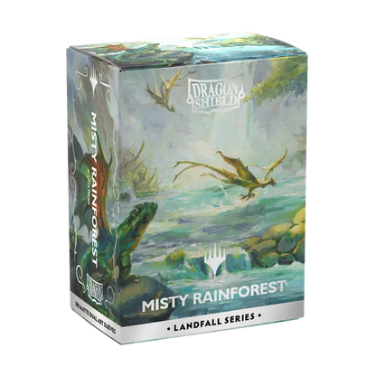 Dragon Shield | Matte Dual Art Sleeves | Landfall series: Misty Rainforest