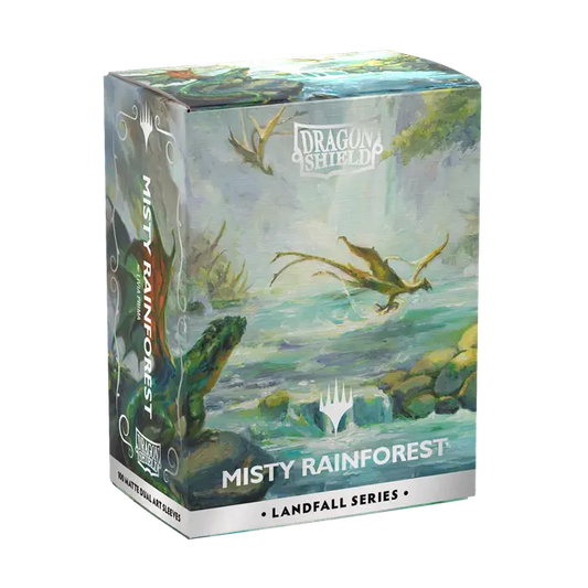Dragon Shield | Matte Dual Art Sleeves | Landfall series: Misty Rainforest