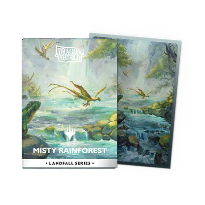 Dragon Shield | Matte Dual Art Sleeves | Landfall series: Misty Rainforest