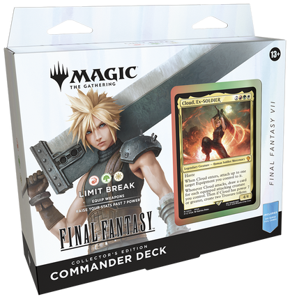 Final Fantasy Collector Commander Deck Set (4) | Preconstructed Commander Deck | Magic: The Gathering