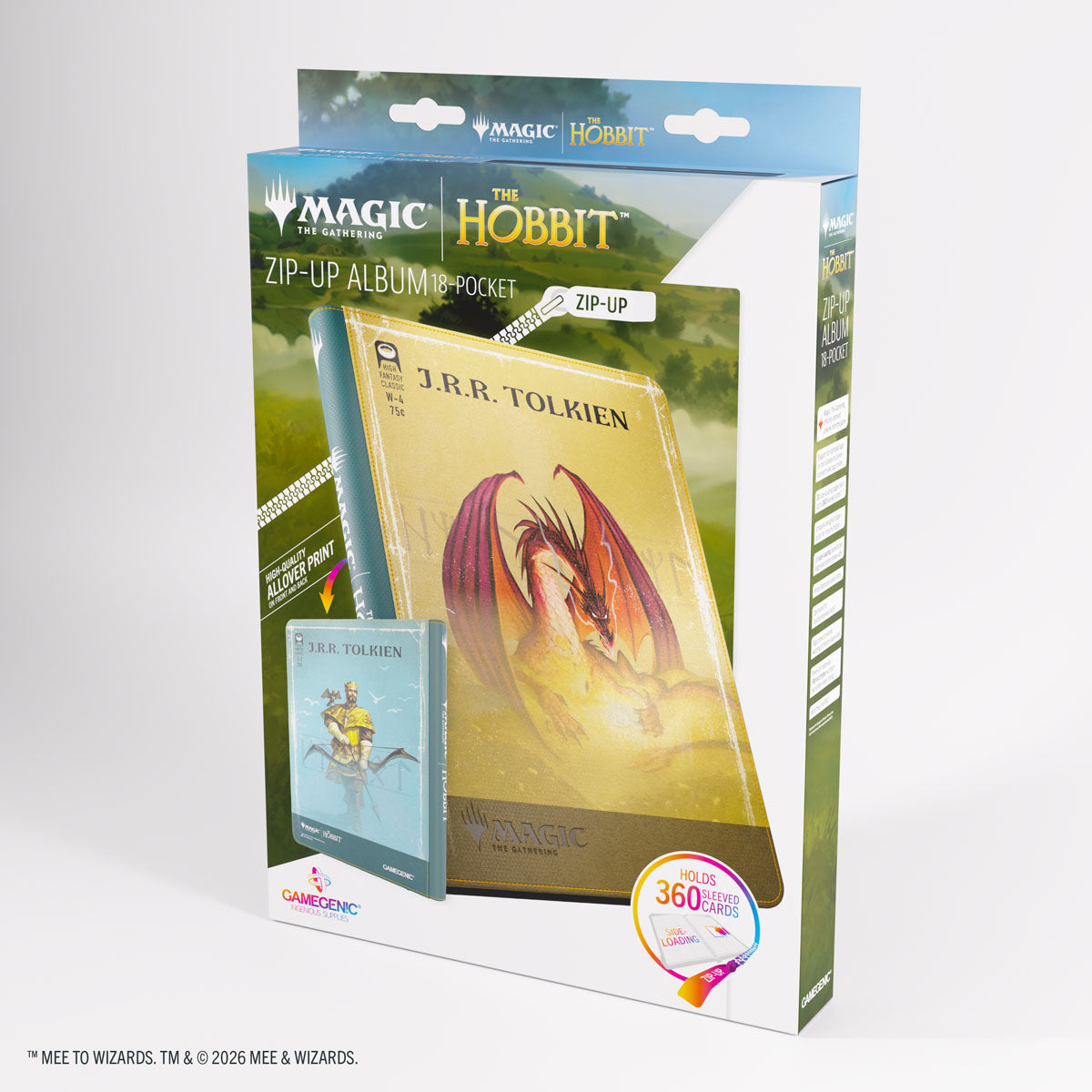 Gamegenic Zip-up Album 18-Pocket - The Hobbit - Gleaming Splendor / The King of Dale