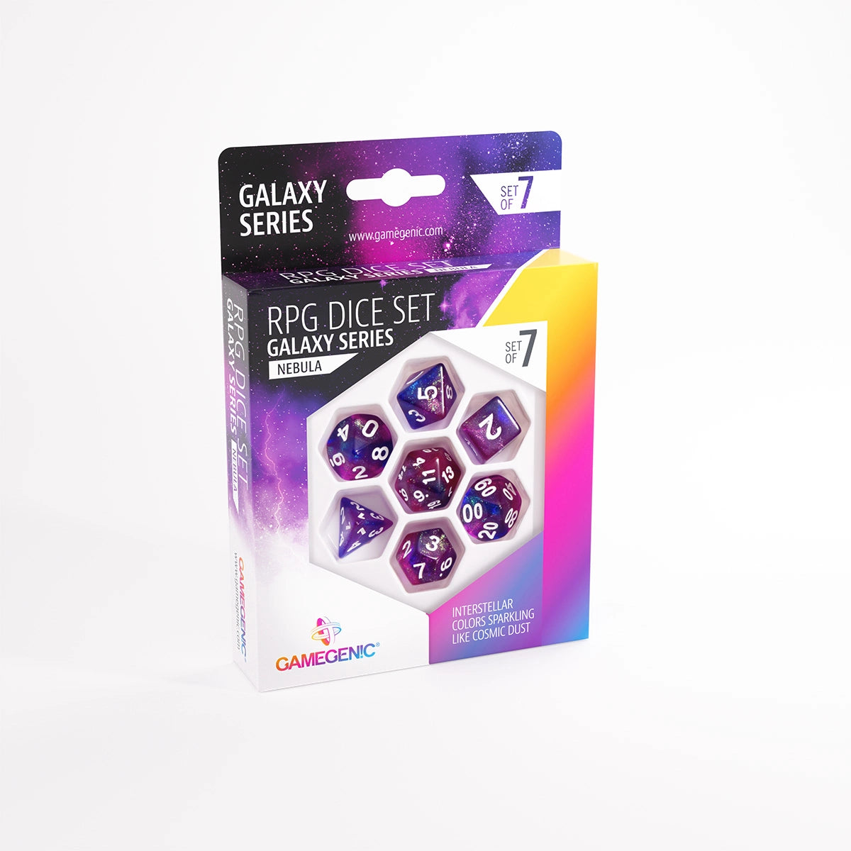 Accessoires - Gamegenic Galaxy Series RPG set - Nebula (7 dice set)