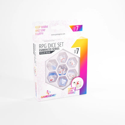 Accessoires - Gamegenic Embraced Dice Set - Polar Bear (7 dice set)