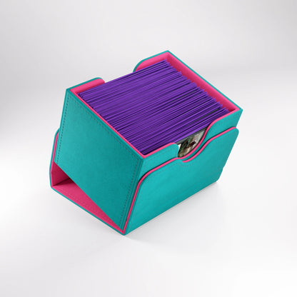 Deck Box - Gamegenic Sidekick 100+XL Convertible - Teal / Pink
