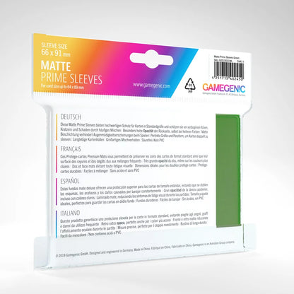 GameGenic | Matte Prime Sleeves | Green