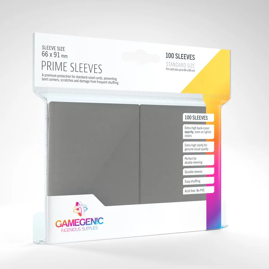 GameGenic | Matte Prime Sleeves | Dark Gray