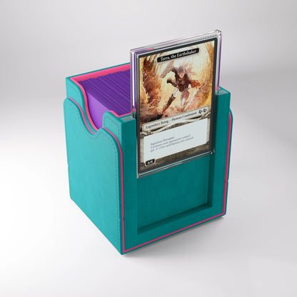 Deck Box - Gamegenic Squire Plus 100+ XL Convertible - Teal / Pink