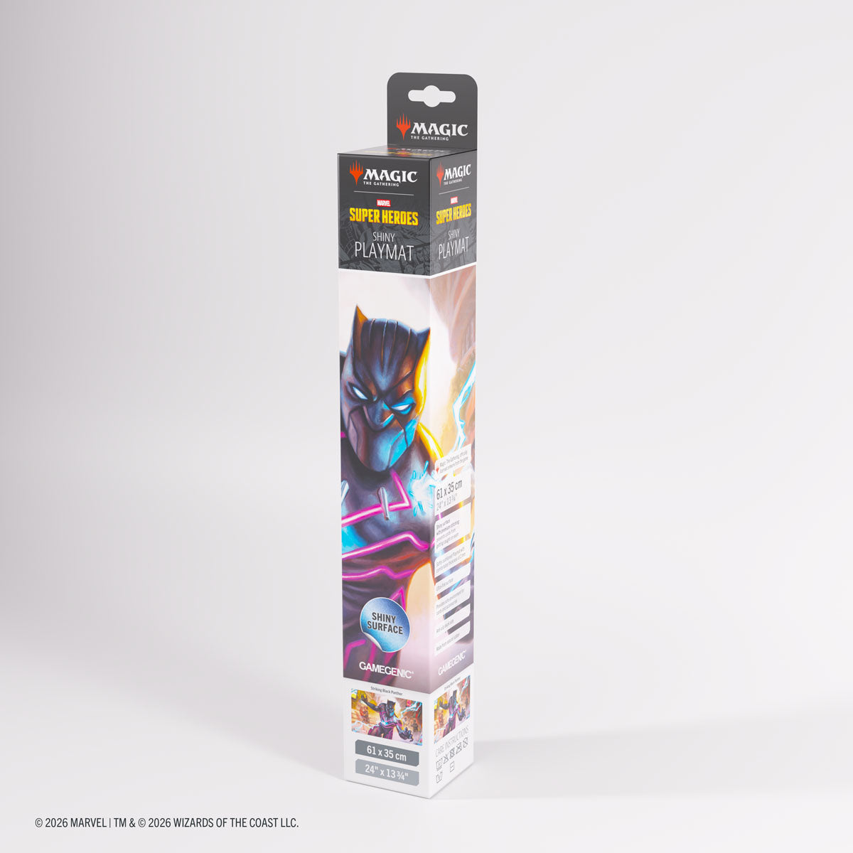 Playmat - Gamegenic - Shiny Playmat 2mm - Marvel Super Heroes - Striking Black Panther