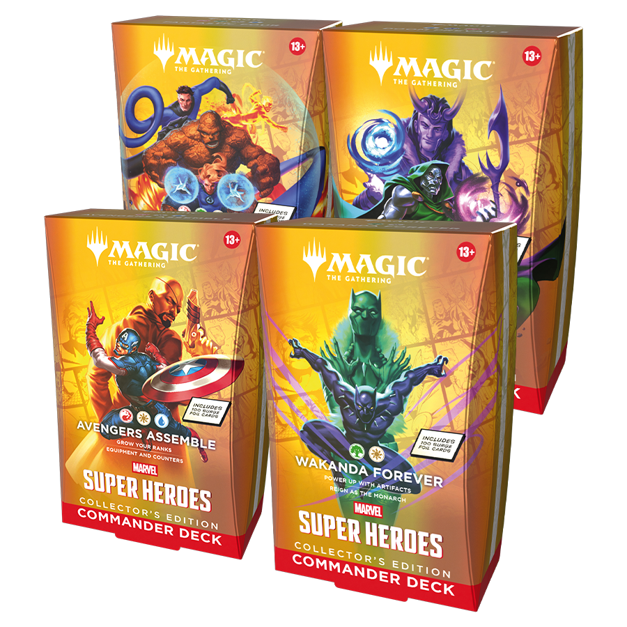Marvel Super Heroes Collector's Edition Commander Deck Set (4 unieke decks) | Magic: The Gathering