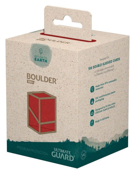 Deck Box - Ultimate Guard - Return to Earth - Boulder 100+ Red