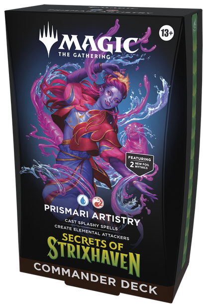 Secrets of Strixhaven Prismari Artistry  | Preconstructed Commander Deck | Magic: The Gathering