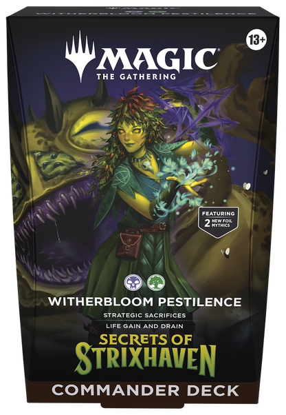 Secrets of Strixhaven Witherbloom Pestilence  | Preconstructed Commander Deck | Magic: The Gathering