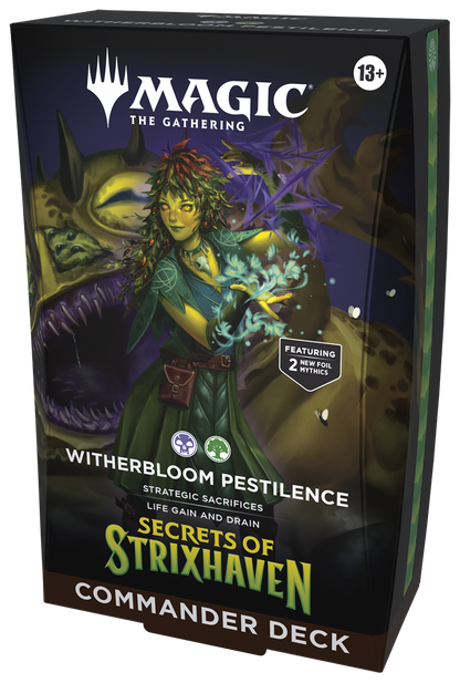 Secrets of Strixhaven Witherbloom Pestilence  | Preconstructed Commander Deck | Magic: The Gathering