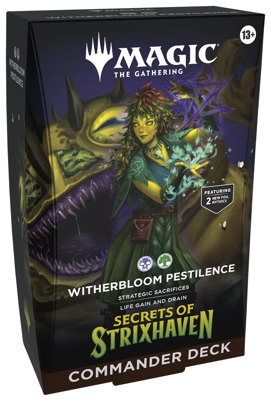 Secrets of Strixhaven Witherbloom Pestilence  | Preconstructed Commander Deck | Magic: The Gathering
