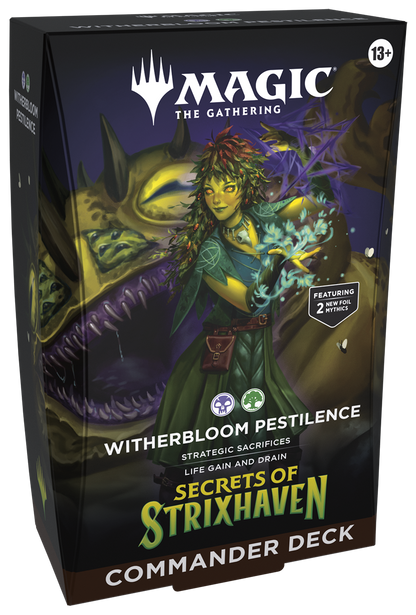 Secrets of Strixhaven Witherbloom Pestilence  | Preconstructed Commander Deck | Magic: The Gathering