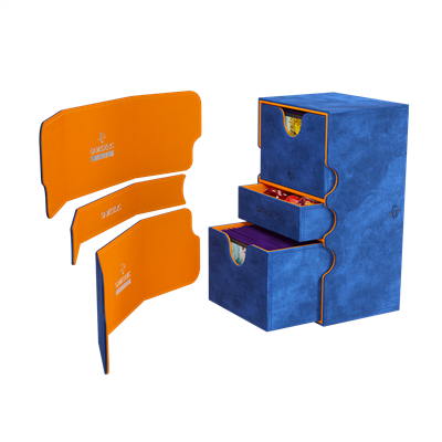 Deck Box - Gamegenic Stronghold 200+ XL Convertible - Blue / Orange
