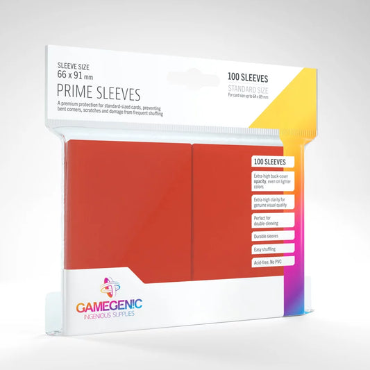 GameGenic | Matte Prime Sleeves | Red