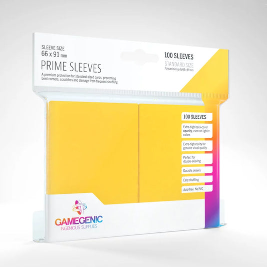 GameGenic | Matte Prime Sleeves | Yellow