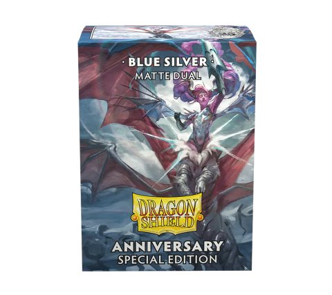 Dragon Shield | Matte Dual Sleeves | Blue Silver Anniversary Edition